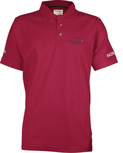 S/S Northfork Solid Polo - Cardinal Red