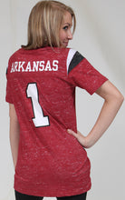 Load image into Gallery viewer, Arkansas Valkyrie football t shirt
