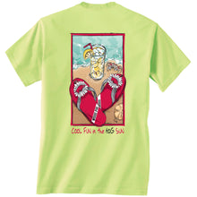 Load image into Gallery viewer, Arkansas Flip Flop t shirt on green
